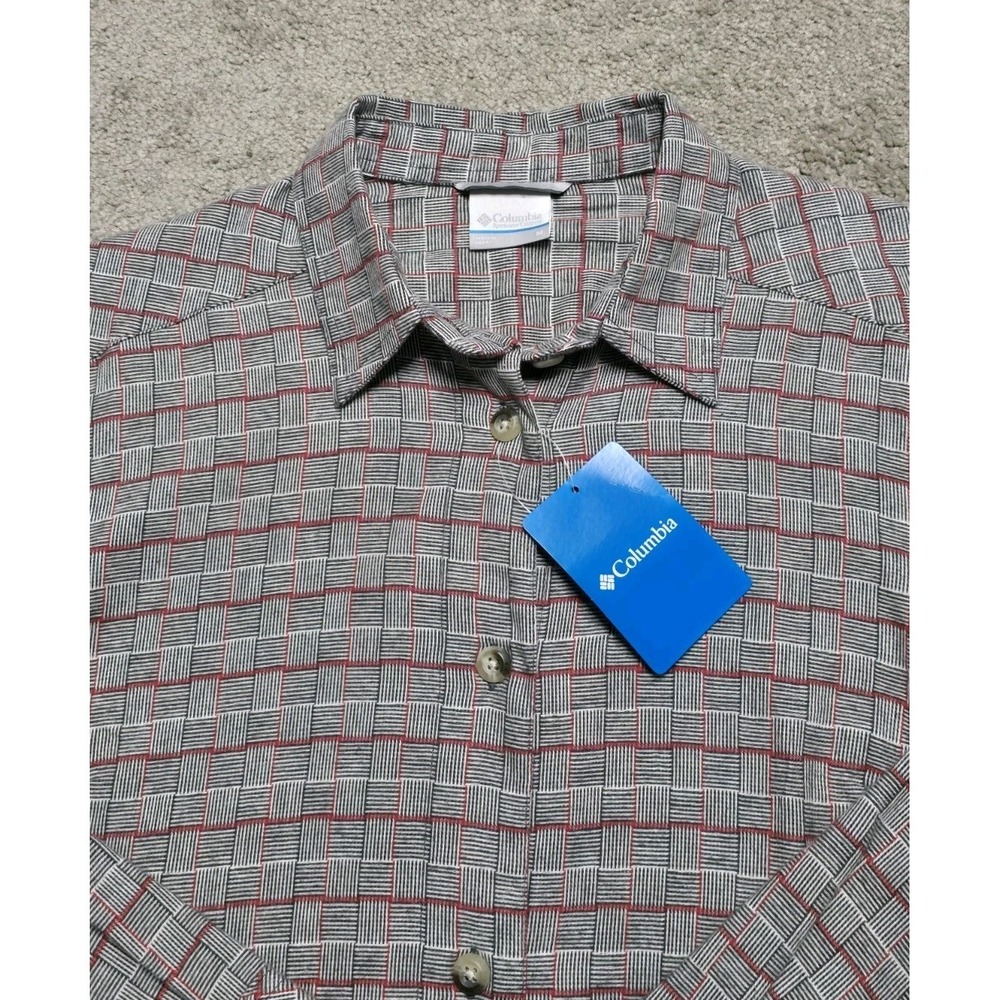 NWT Columbia Holly Hideaway Flannel Dress Womens M 100% Cotton Pockets Button‎ - Picture 3 of 16